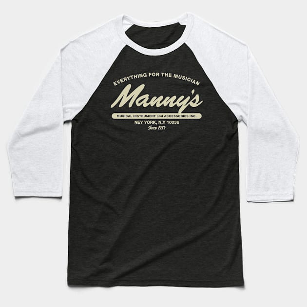 Mannys Music 1935 Baseball T-Shirt by Bimonastel